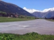 Greener airfield in Swiss mountains